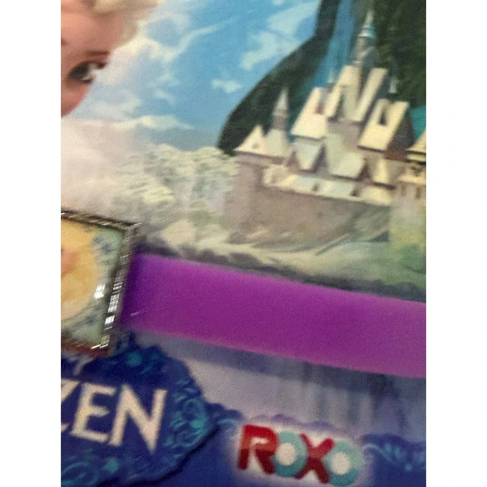 Disney Frozen ROXO 3 Silicone Bracelet Set Elsa Anna Olaf Interchangeable Charm